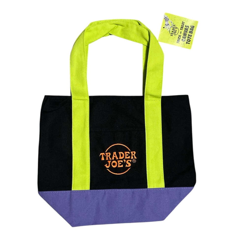 Trader Joe’s, trick-or-treat canvas mini tote bag  NWT F-15